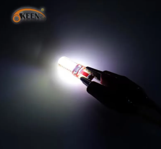  KEEN Silicone LED Bulb T10 5050 6SMD Canbus W5W Auto Clearancce Wedge Side License Plate Lamps Parking Lights