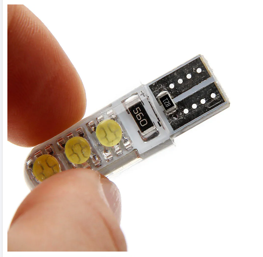  KEEN 12V Canbus Silicone T10 Car Interior Led Light Silica W5W 6smd 5050 194 168 Clearance Wedge Lights License Plate Lamp