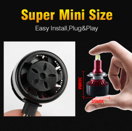  KEEN 12V 13500LM Mini Auto H4 LED Headlight H7 H1H8 H9 H11 9005 9006 Headlights Bulb Silicone 12V Car Headlamp