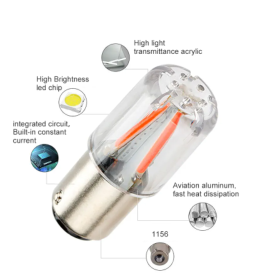   KEEN P21W led BA15S PY21W BAY15D P21/5W BA15D 1157 1156 4 Cob Turn Signal Light Car Reserve Brake Lights Canbus