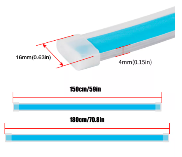 KEEN LED Car Underglow Light RGB Dream Color Chasing Strip Light Kit 6 Waterproof Exterior Car Light APP Control Tuning