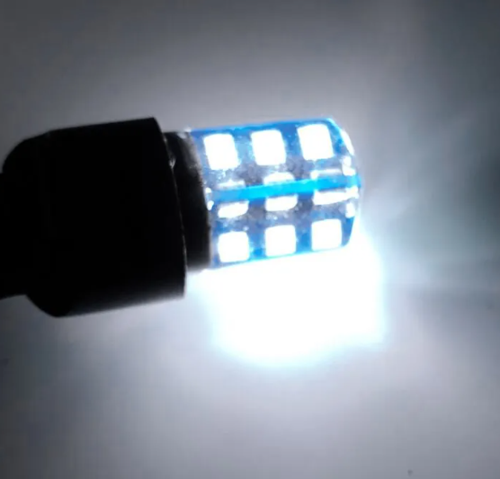    KEEN Silicone 12V LED 1156 1157 PY21W BA15D T20 7440 7443 3030 24SMD T25 Turn Signal Light Auto Reverse Parking Brake Lamp