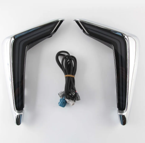   KEEN 12V Daytime Running Light for Toyota Alphard 2018 2019 Led DRL with Flow Turn Signal Auto Car Fog Lamp