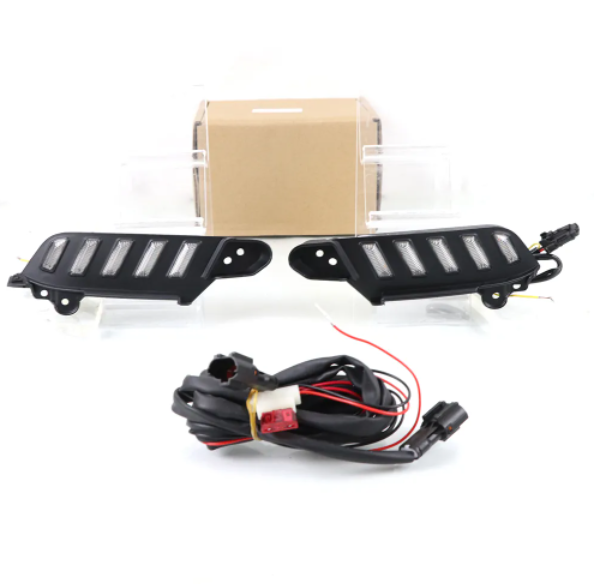   KEEN New Led DRL for Toyota Tacoma 2016-2020 Start-scan Daytime Running Light with Dynamic Turning Lamp Car Fog Lights Headlight