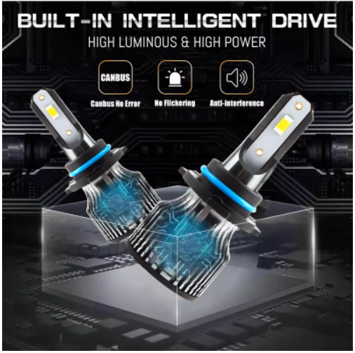 KEEN 9-30V Led F6 Headlamp 9005 9006 20000LM LED Headlights H1 H3 H4 H7 3570 Chip Headlight Foglight Bulb