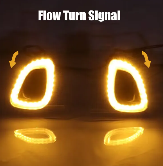 KEEN Daytime Running Lamp for Toyota Frontlander 2022 2023 DRL Car Fog Light Cover Light Streamer Turn Signal Auto Headlights