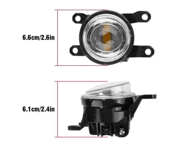 KEEN Round Led Fog Light for Toyota Highlander Prado Sienna Yaris Prius Corolla Camry DRL Fog Lamp Projector Head Lights