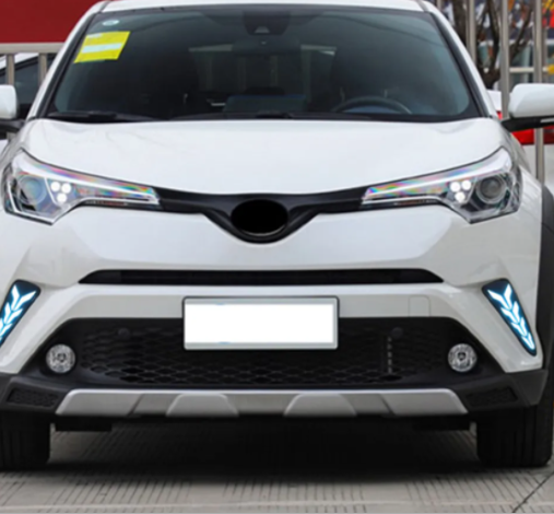 KEEN LED DRL for Toyota CHR C-HR 2016 2017 2018 2019 Daytime Running Light with Flow Turn Signal Car Fog Light 