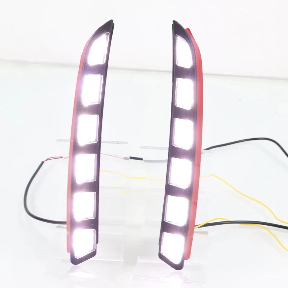 KEEN Newest Car Daytime Running Light for 2022 Hyundai Tucson LED DRL with Flow Turning Driving Fog Lamp Cover LED Headlight