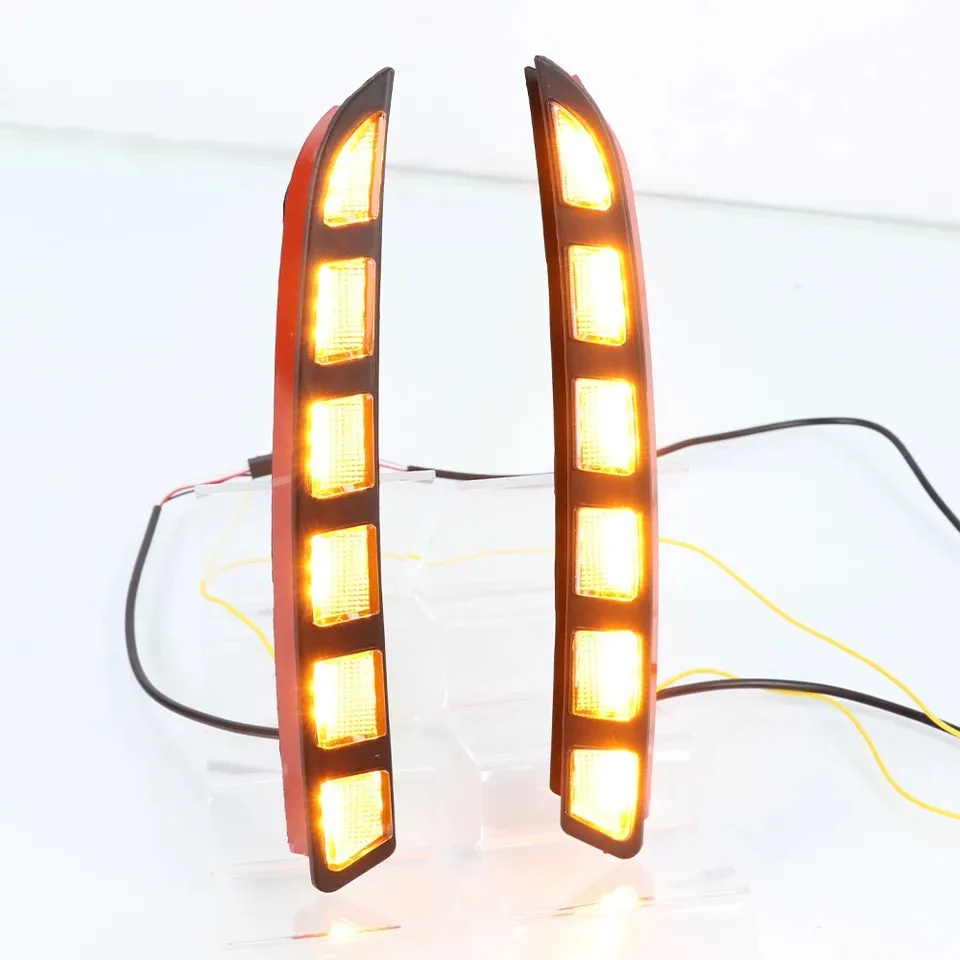 KEEN Newest Car Daytime Running Light for 2022 Hyundai Tucson LED DRL with Flow Turning Driving Fog Lamp Cover LED Headlight