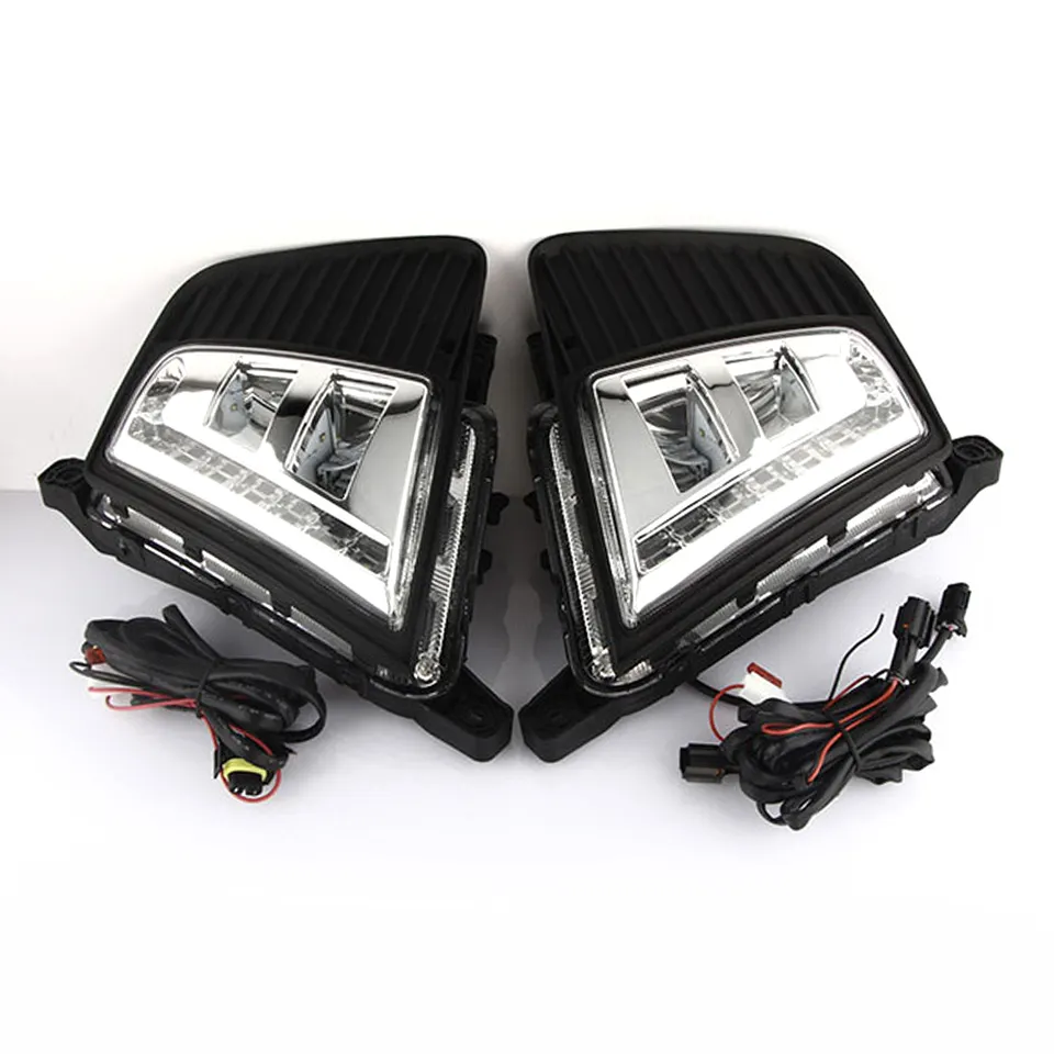 KEEN led Daytime Running Light for Hyundai IX25 Creta 2014 2015 2016 DRL Assembly Driving Fog Lamp Head Lights