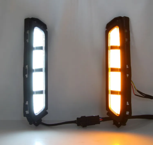 KEEN Auto LED DRL Daytime Running Light for Hyundai Santa Fe 2021 Santafe Fog Lamp Cover LED with Turning Signal 