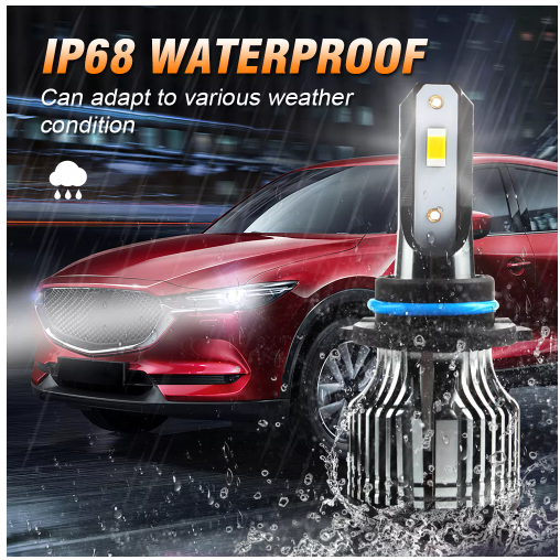 KEEN 9-30V Led F6 Headlamp 9005 9006 20000LM LED Headlights H1 H3 H4 H7 3570 Chip Headlight Foglight Bulb