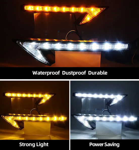  KEEN Wholesale Daylights for Honda CRV 2015 2016 Car Daytime Running Lamp DRL Driving Head Lamp Fog Lights