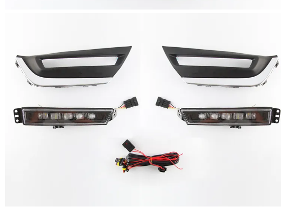  KEEN Car LED DRL for Honda CR-V CRV 2017 2018 2019 Daytime Running Light Streamer Turn Signal Driving Fog Lamp