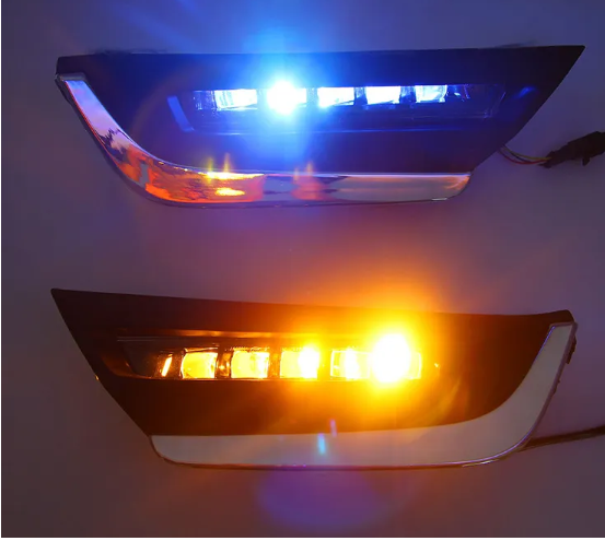  KEEN Car LED DRL for Honda CR-V CRV 2017 2018 2019 Daytime Running Light Streamer Turn Signal Driving Fog Lamp