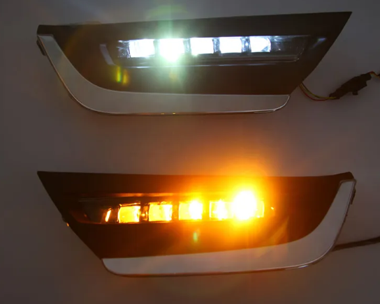  KEEN Car LED DRL for Honda CR-V CRV 2017 2018 2019 Daytime Running Light Streamer Turn Signal Driving Fog Lamp