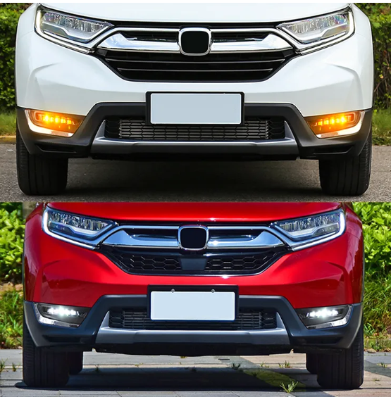  KEEN Car LED DRL for Honda CR-V CRV 2017 2018 2019 Daytime Running Light Streamer Turn Signal Driving Fog Lamp