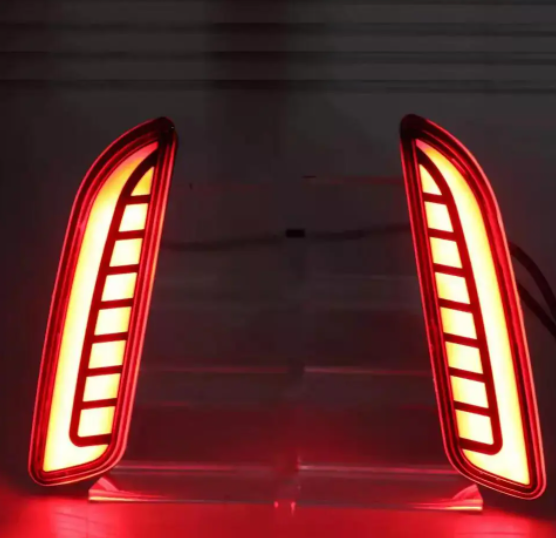   KEEN 12V Car LED Rear Bumper Reflector for Toyota Corolla Cross 2021 2022 Tail Lamp with Dynamic Turning Lights Brake Fog Light