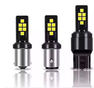 KEEN 12-24V T20 LED 3030 12SMD Light Bulb 1156 1157 BA15S BA15D Canbus Reverse Tail Brake Led bulb Turn Signal Lamp 7443 7440