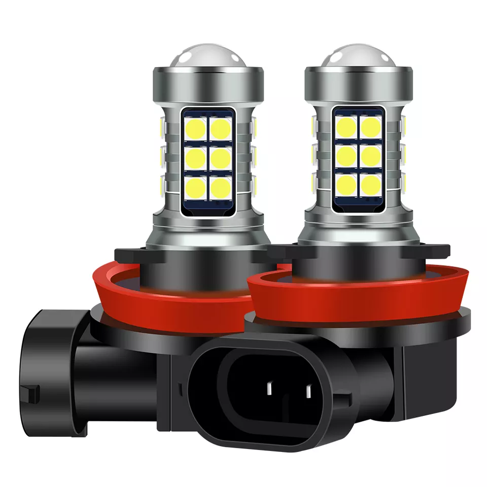 KEEN 12-24V LED H7 Fog Light 3030 27smd Car led Bulb 9005 9006 H1 H11 H8 Projector Lens Car Fog Lamp DRL Driving Lights