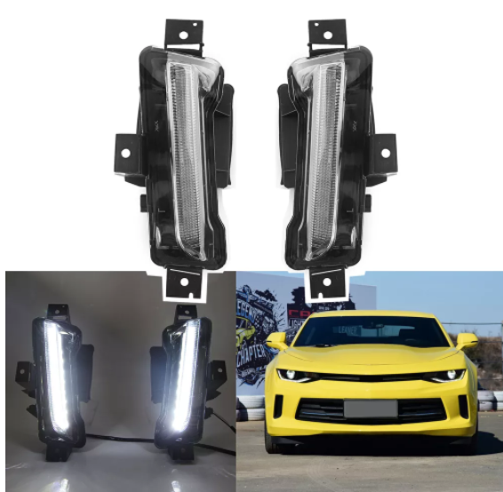 KEEN Car Light DRL for Chevrolet Camaro 2016-2017 LED Daylights White Driving Fog Lamp Headlights Daytime Running Light