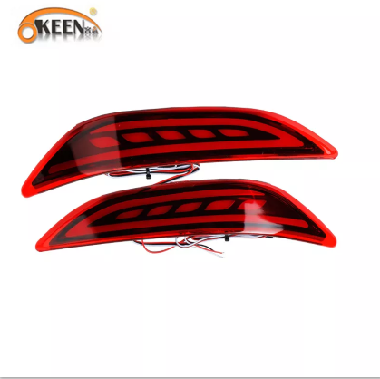 KEEN good quality 8W 12V led rear bumper tail light car strip warning brake stop lighting for Honda City 2015-2016