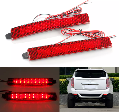 KEEN 12V Auto Part Rear Bumper Light for Cadillac SRX 2010-2015 Tail Lamp Brake Parking Signal Reflector Fog Lights