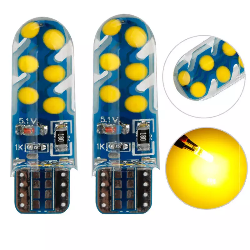 KEEN T10 led Silicone 12SMD Car Width Indicator Light Interior Reading Lamp 12v W5W Clearance Parking Lamp