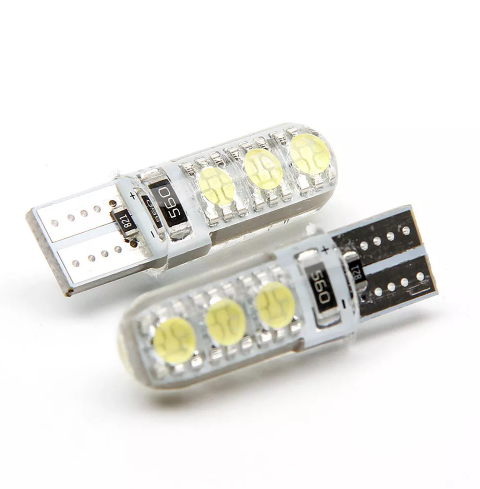 KEEN Silicone LED Bulb T10 5050 6SMD Canbus W5W Auto Clearancce Wedge Side License Plate Lamps Parking Lights