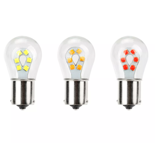 KEEN 12V Glass Case LED 1156 1157 BA15s BA15D 3030 12SMD P21W PY21/5W Car light Bulb Brake Stop Lights Turn Signal Tail lamp