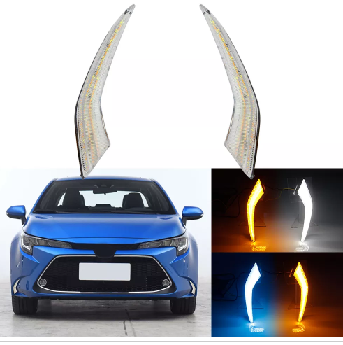 KEEN Auto Parts Front LED DRL for Toyota Corolla Levin 2019-2021 Daytime Running Lights Turn Signal Lamp Driving Head Lamps