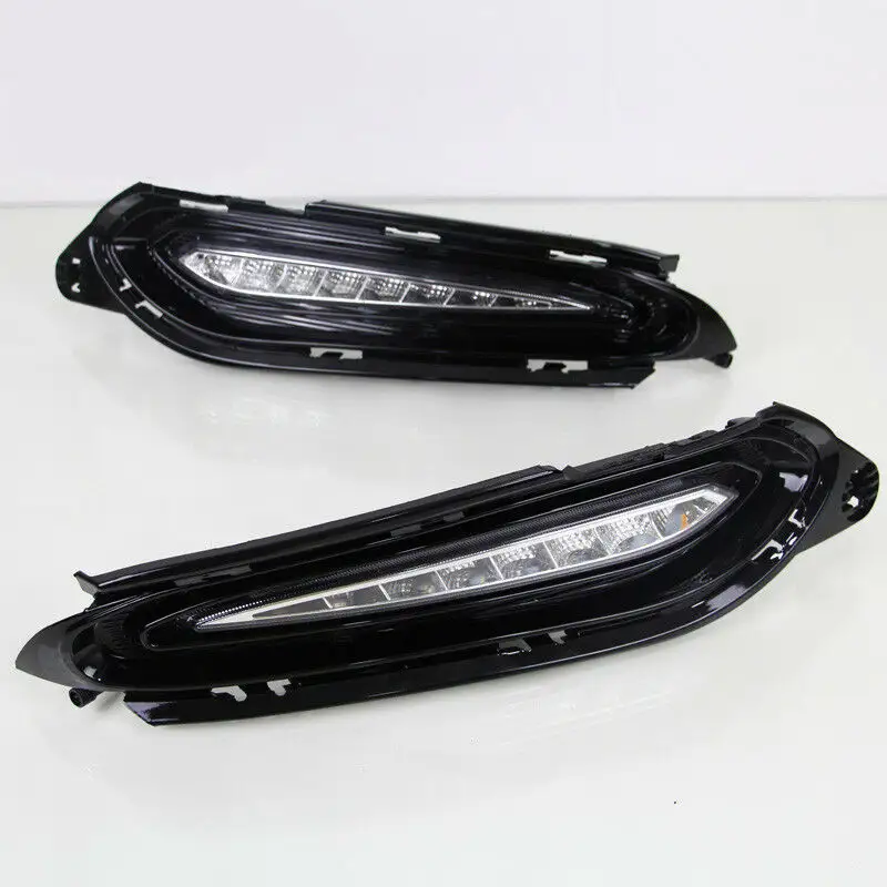 KEEN 12v Daytime Running Light for Honda Vezel 2015-2018 LED DRL with Amber Turn Signal Auto Driving Fog Light