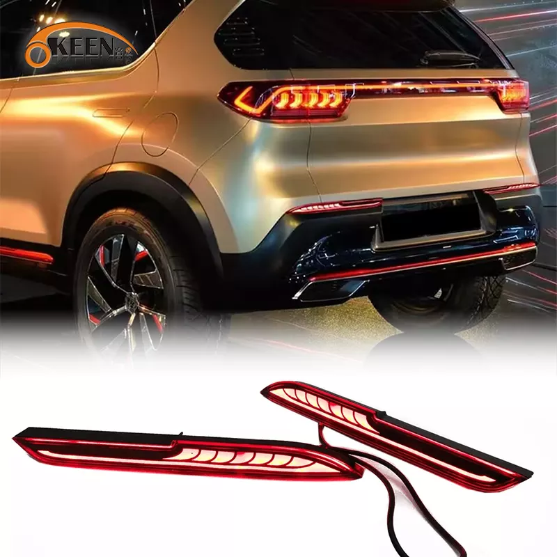 KEEN Car Part Rear Bumper Lamp for Kia SONET 2020 2021 2022 Reflector Light Flow Turn Signal Brake Tail Lights