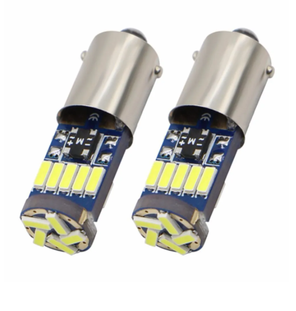 KEEN Canbus 12V Non-Polarity Ba9s LED Bulbs T4W 4014 15SMD H6W LED Auto Interior Dome Light Door Side Marker Lamp