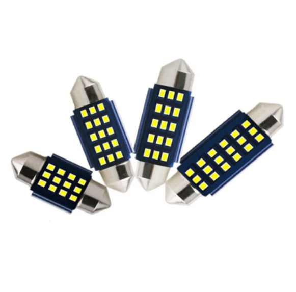 KEEN 12V Festoon 36mm 31mm 39mm 41mm led Dome Map Light C5W 2016 15smd Canbus Festoon Auto Car Interior Reading Bulb