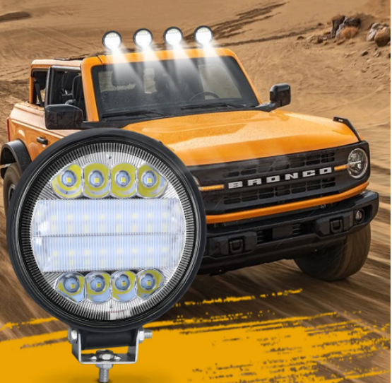 KEEN 72w Round Woke Light for Truck Trailer Car SUV Engineer Vehicle Driving Fog Lamp Offroad led Headlight Spotlights