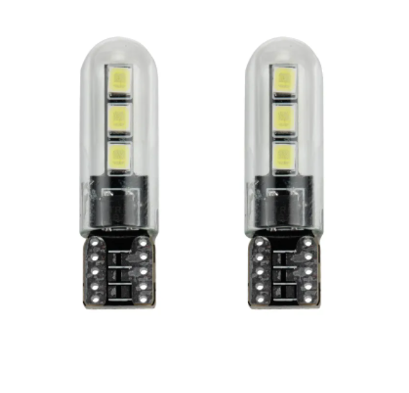 KEEN 12-30V Glass Housing T10 2835 6SMD Canbus W5W 194 168 Canbus Interior Reading Lamp Clearance Width Parking Lighrts