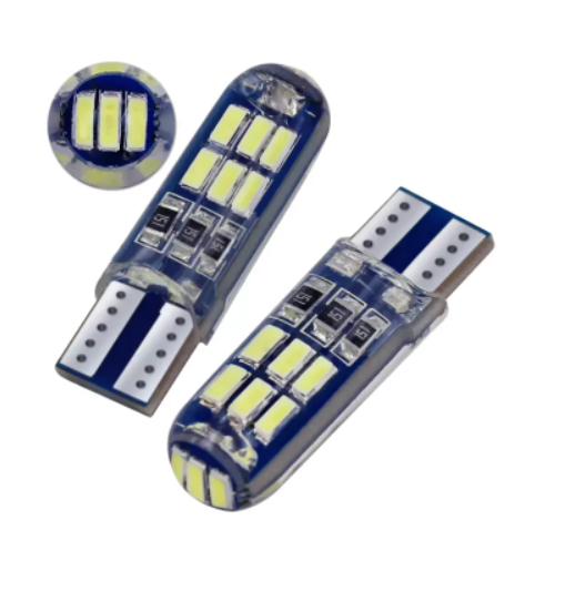 KEEN 12v Silicone Led T10 Bulb Flash 3014 15smd Park Led Lamp Strobe Car Bulbs W5W Clearance Width Lights