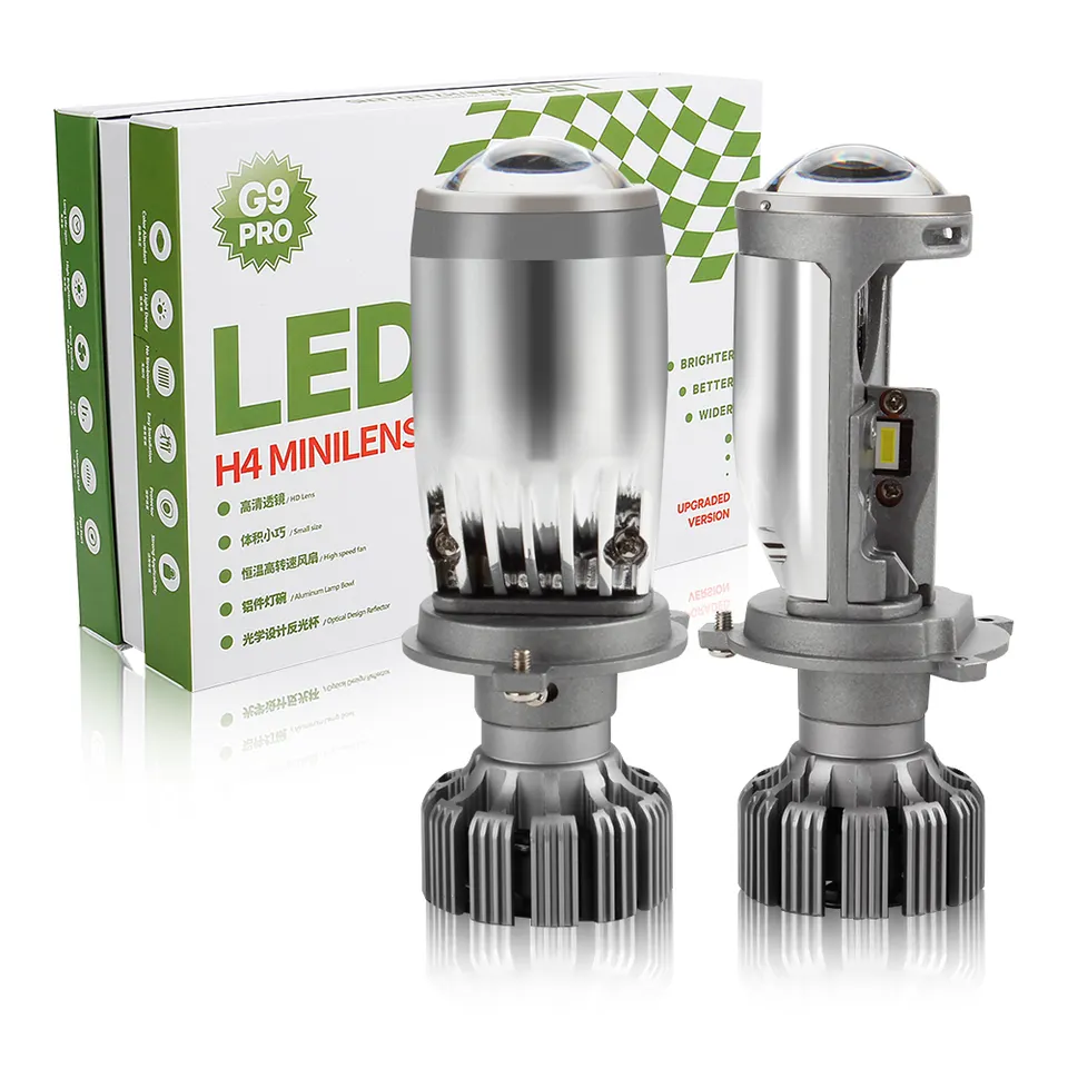 KEEN Upgrade Super Bright 60W H4 Headlight LED Mini Projector Laser Lens Headlamp Bulb LED Foglight