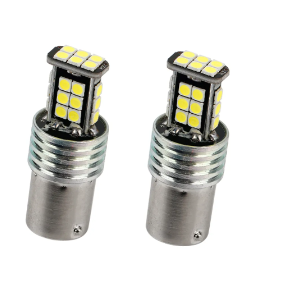 KEEN 12V Car Brake Light Bulb 1157 1156 Ba15s 24smd 3030 T20 7440 7443 T25 LED Reverse Lights Car Turn Signal Tail Led Bulbs