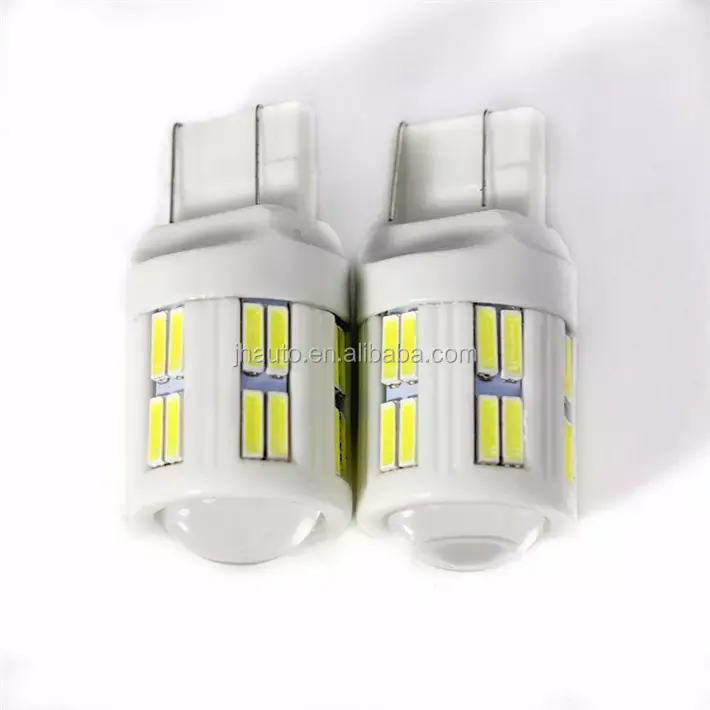 KEEN Car 12-24V Ceramics T20 led Bulb 1156 1157 7020 27SMD BAU15S BA15D 7440 7443 Tail Light Led Brake Reverse Turn Signal Lamp