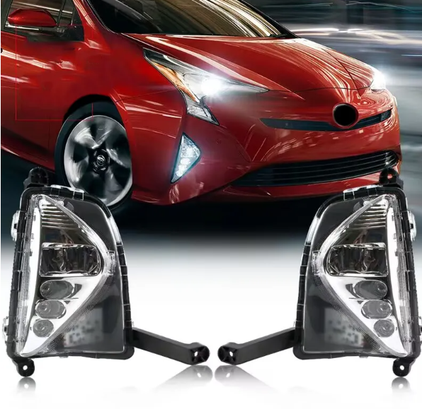 KEEN Led DRL for Toyota Prius 2016-2018 2019 2020 Fog Lamp with Amber Turn Signal Daytime Running Light Driving Headlight