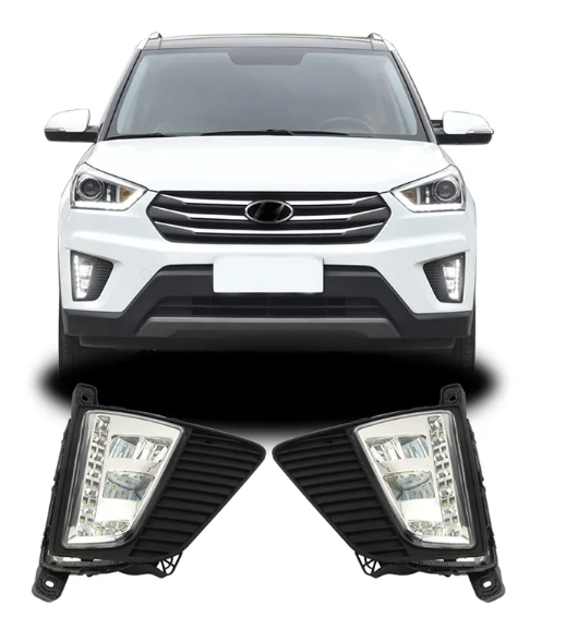 KEEN led Daytime Running Light for Hyundai IX25 Creta 2014 2015 2016 DRL Assembly Driving Fog Lamp Head Lights
