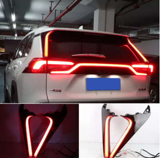 KEEN High performance Rear Pillar Light For 2020 2021 Toyota RAV4 RAV 4 Tail Lights Brake Flow Turn Signal Rear Fog Lamps