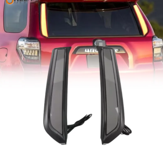 KEEN Rear Pillar Light For Toyota 4 Runner 4Runner 2010 - 2022 Led Bumper Light Rear Fog Lamp Brake FLow Turn Signal Taillight