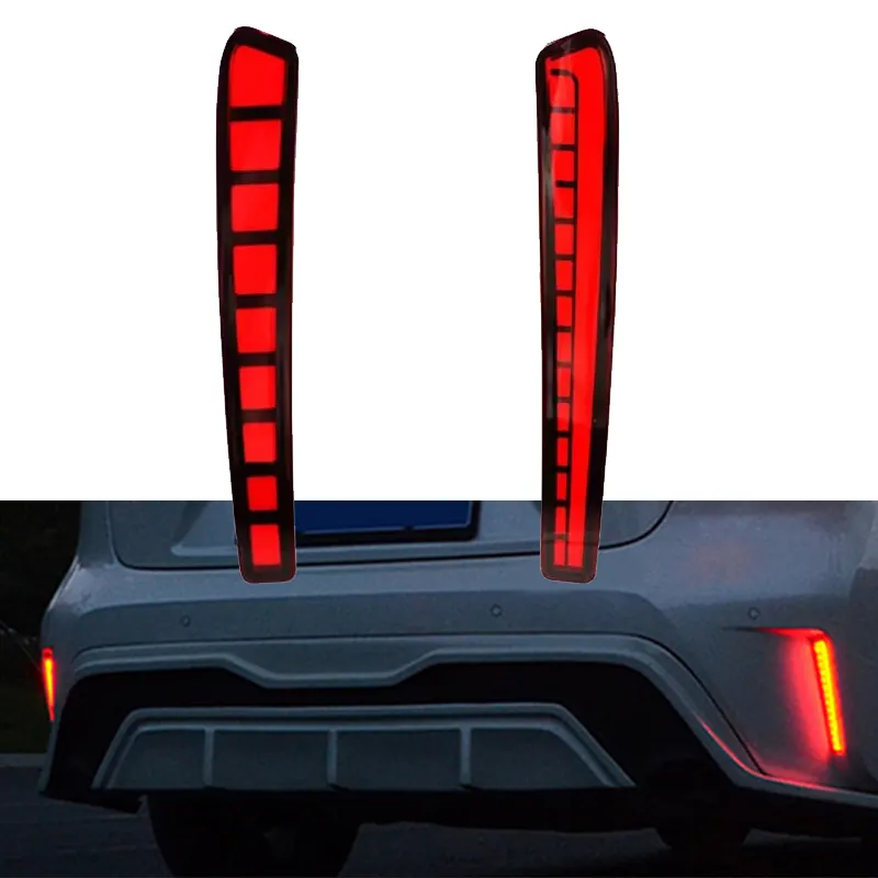 KEEN New LED Rear Bumper Reflector Light for Toyota Corolla 2019 2020 2021 Tail Light Flow Turn Signal Brake Parking Lamp