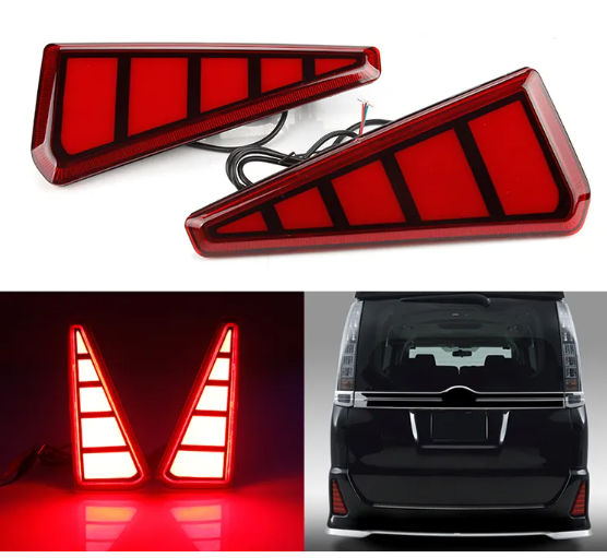 KEEN Waterproof 12V Rear Refleactors for Toyota NOAH VOXY 80 Series 2019 2020 Auto Tail Lamp Warning Brake Light