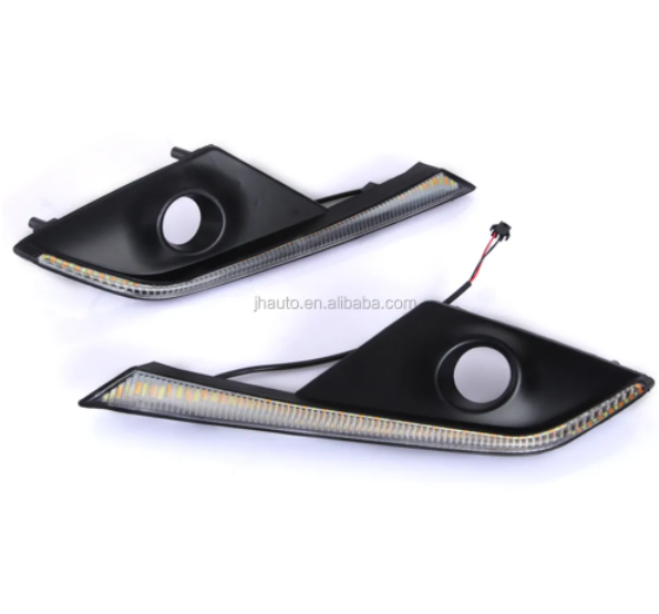 KEEN 12V Car LED led daytime running light for 2016 2017 2018 Mazda CX-3 DRL amber turn signal fog lamp cover