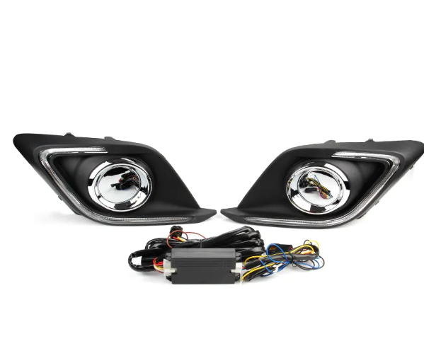 KEEN LED Daytime Running Light for Mazda 3 AXELA 2013-2016 Car DRL with Turn Signal Driving Head Lamp Fog Lamp Cover led